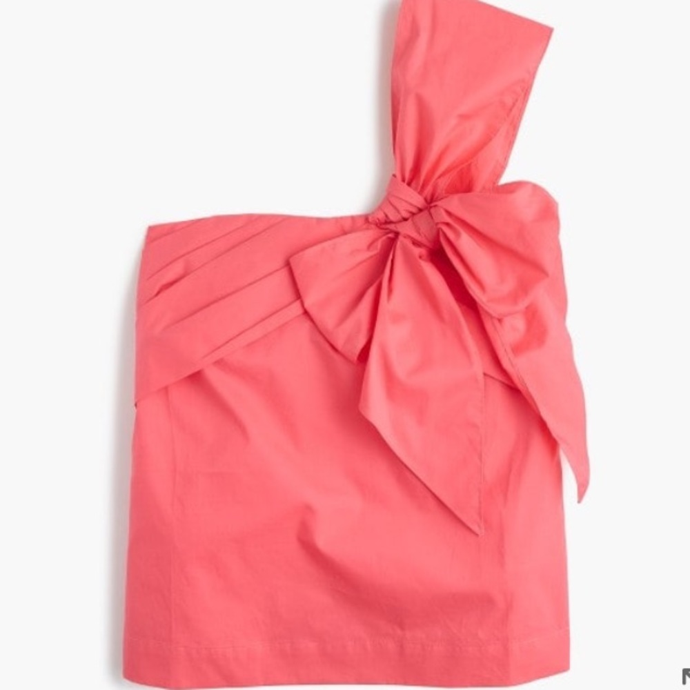 J.Crew One Shoulder Bow Top - Picture 3 of 7